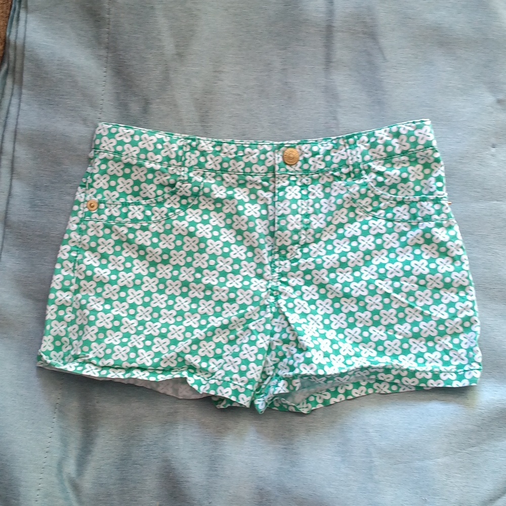 Gymboree Shorts, Girls size 10, Green/White NWOT